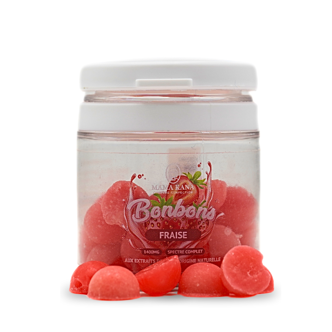 Bonbons 1400mg CBD - Aardbei