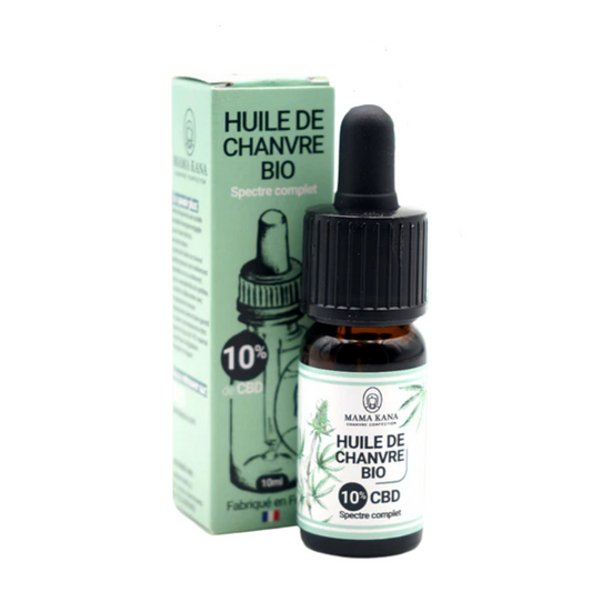 CBD orgaaninen hamppuöljy 10% (ranskaksi)