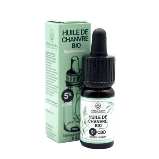 Orgaaninen CBD Hamppuöljy 5% (ranskaksi)