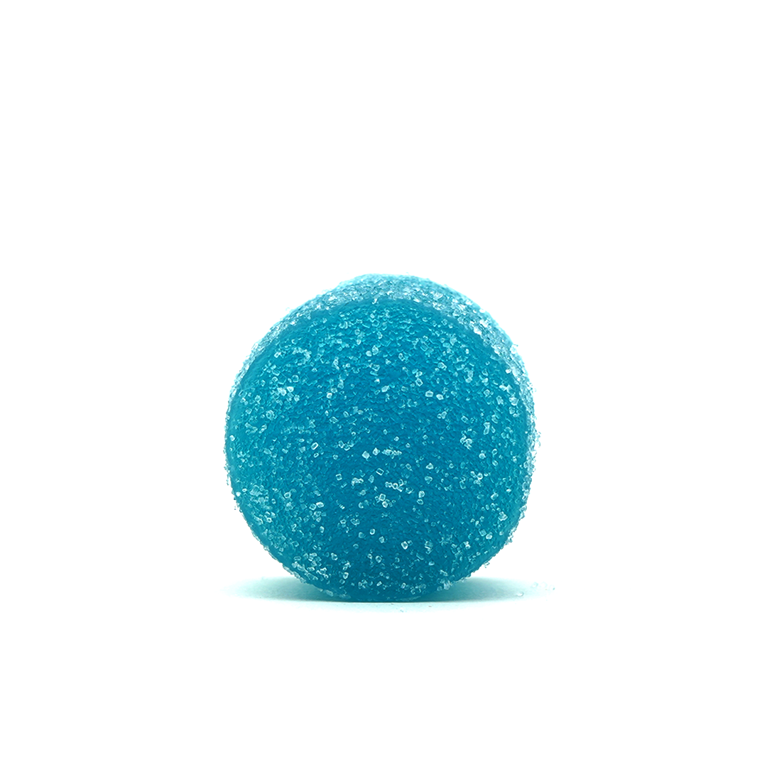 THC 25 mg en CBD 25 mg snoepjes - Blue razz đ«