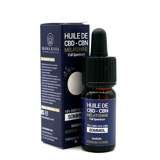 Huile de CBD 10% + CBN 10%+ Mélatonine