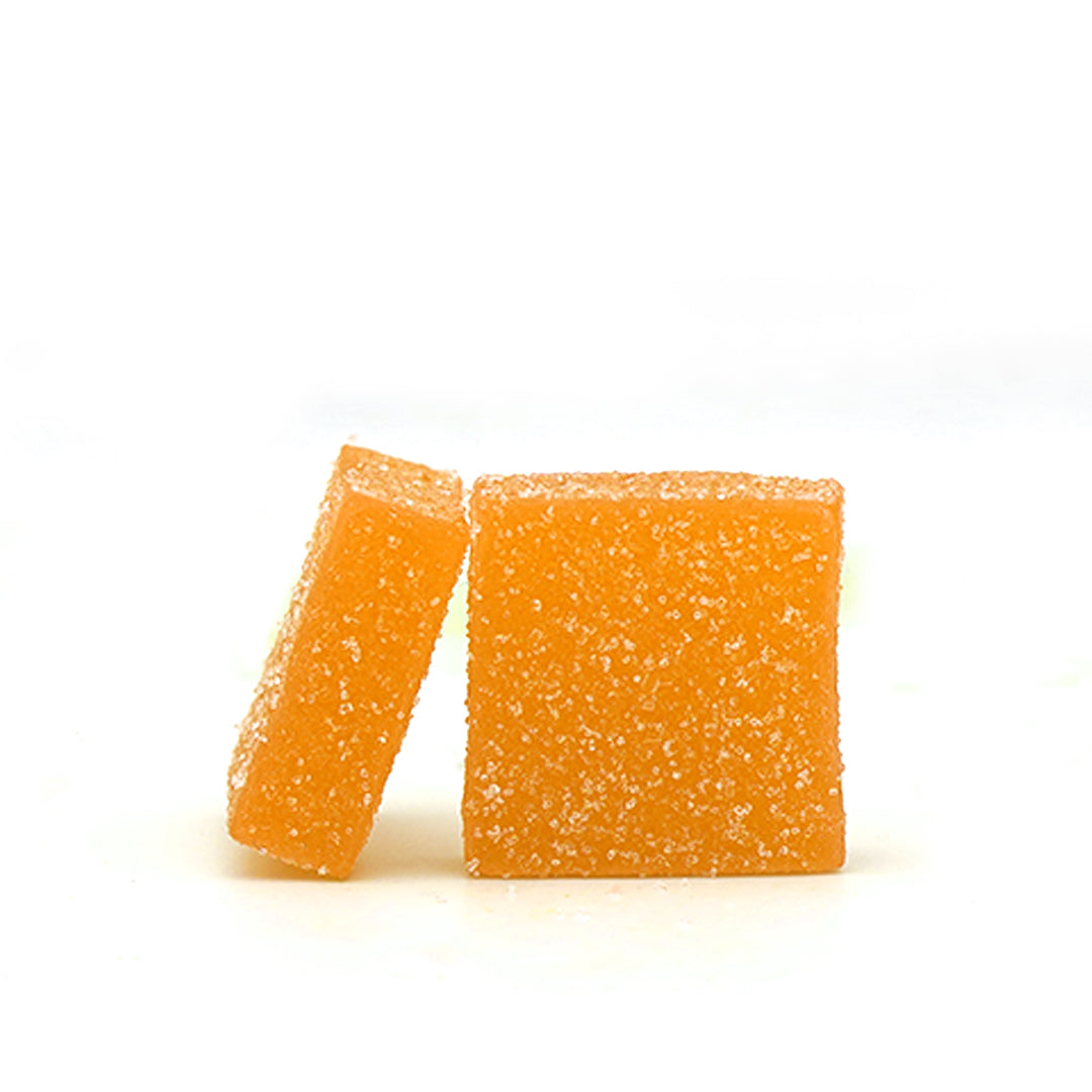 CBD 5 mg and THC 5 mg candies - Peach Mimosa 🍑