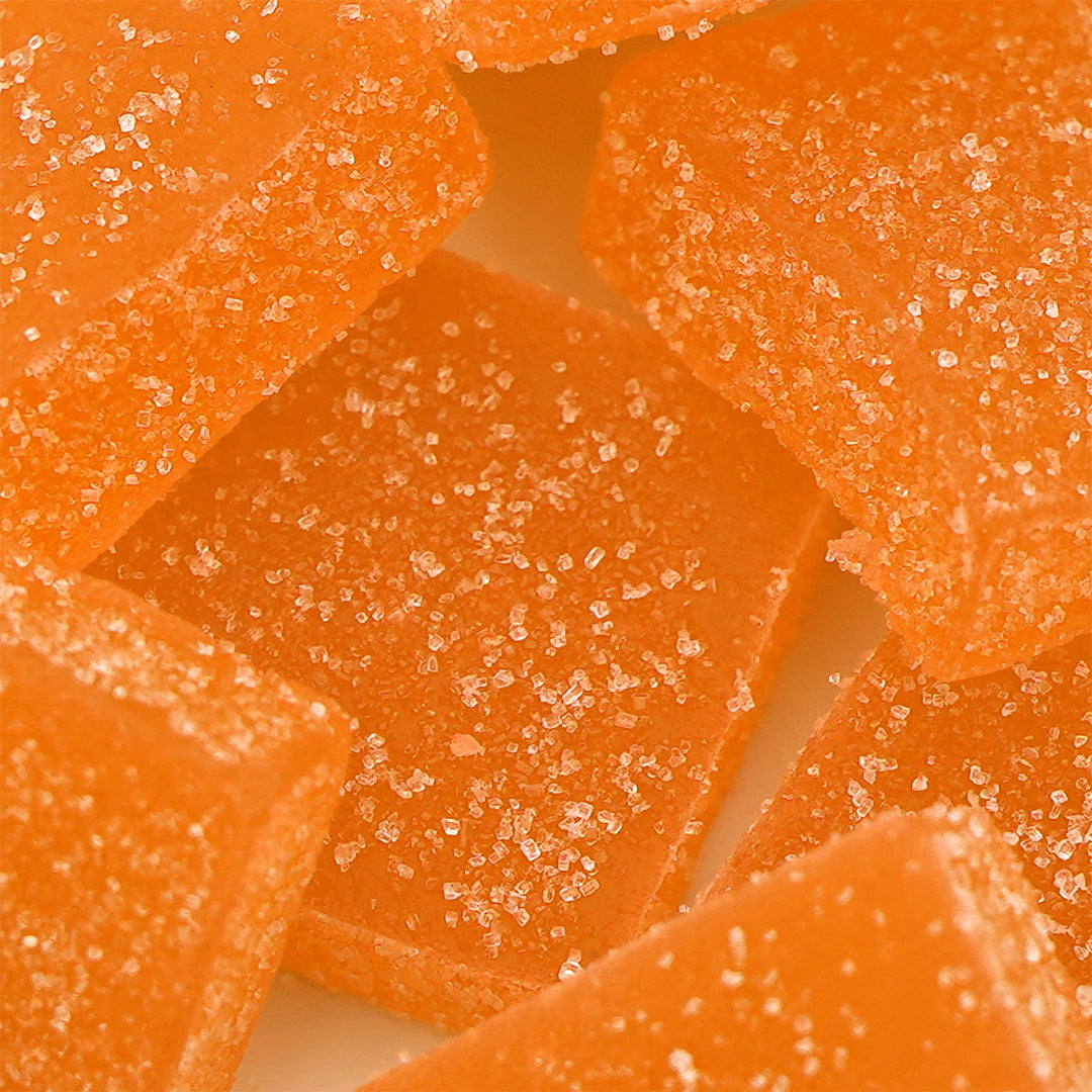 Fruchtgummis CBD 5 mg und THC 5 mg - Peach Mimosa 🍑