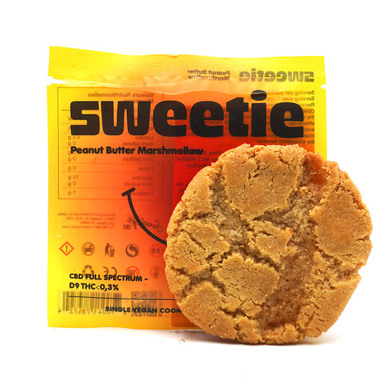 Cookie THC 100mg - Pindakaas Marshmallow