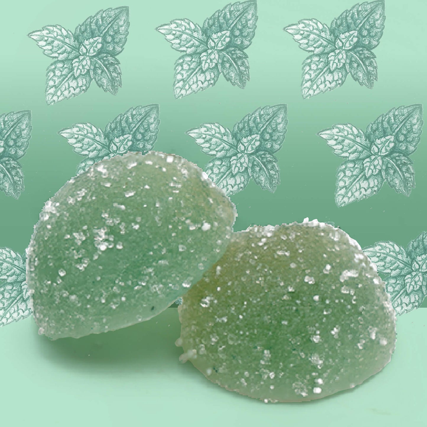 CBD Bombons 30mg e THC 5mg - Sabor a Mojito